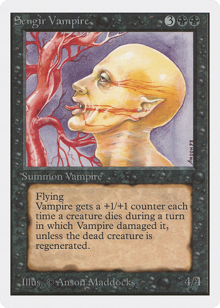 Sengir Vampire — Unlimited Edition — Magic: The Gathering