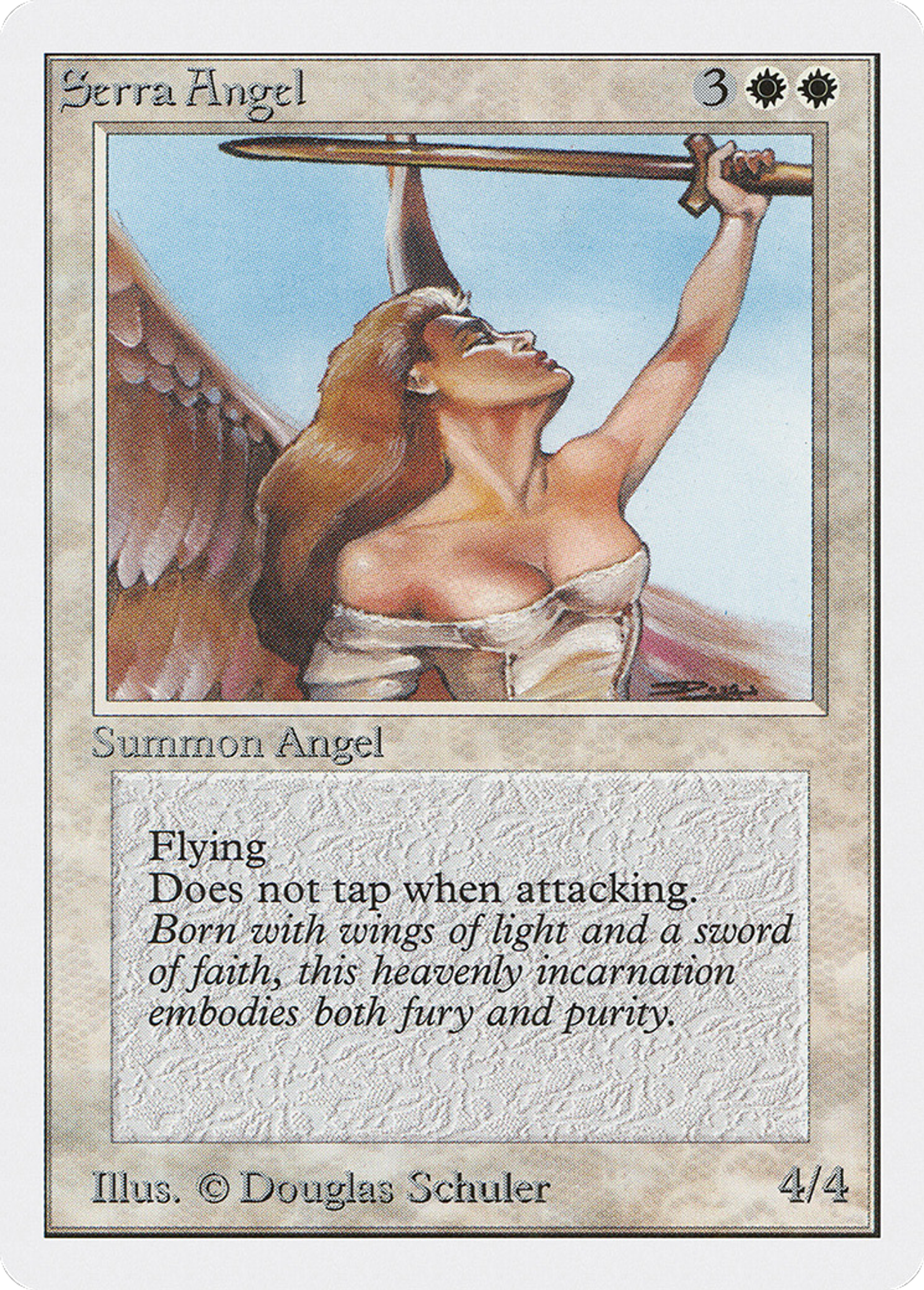 Serra Angel — Unlimited Edition — Magic: The Gathering