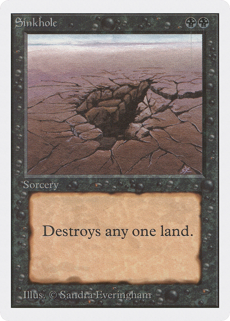 Sinkhole — Unlimited Edition — Magic: The Gathering