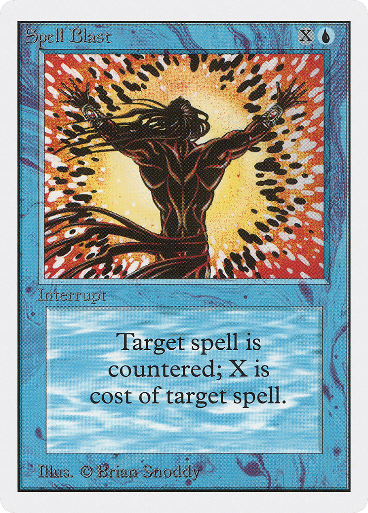 Spell Blast — Unlimited Edition — Magic: The Gathering