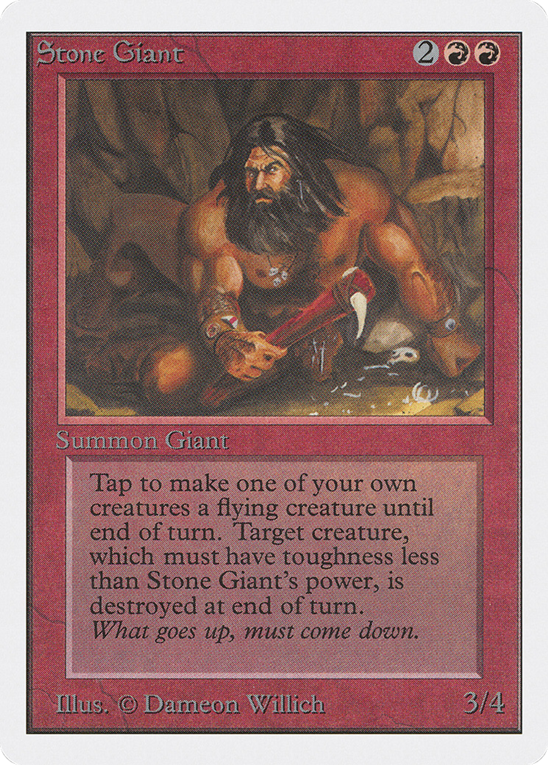 Stone Giant — Unlimited Edition — Magic: The Gathering