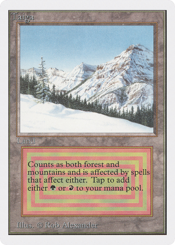 Taiga — Unlimited Edition — Magic: The Gathering
