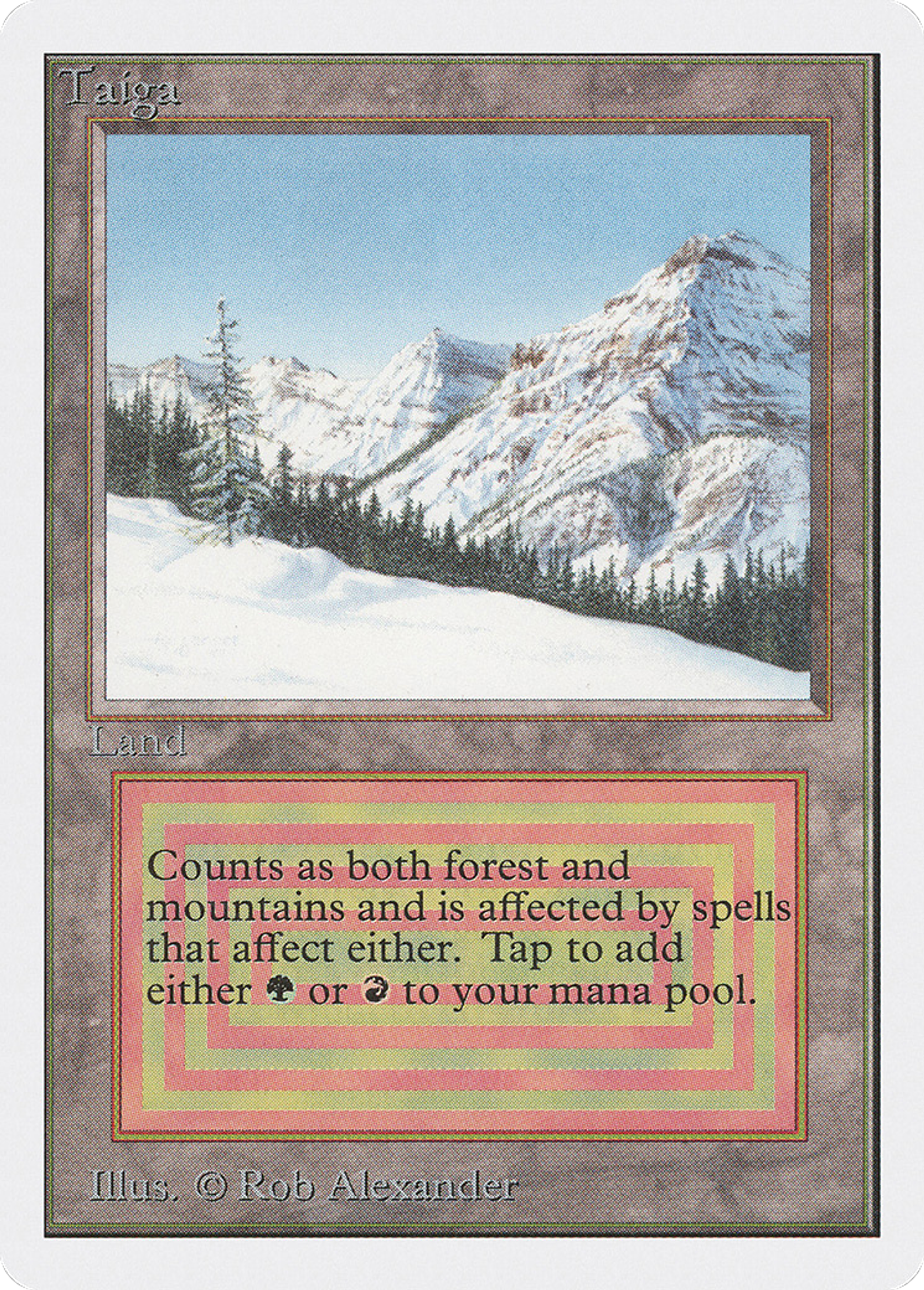 Taiga — Unlimited Edition — Magic: The Gathering