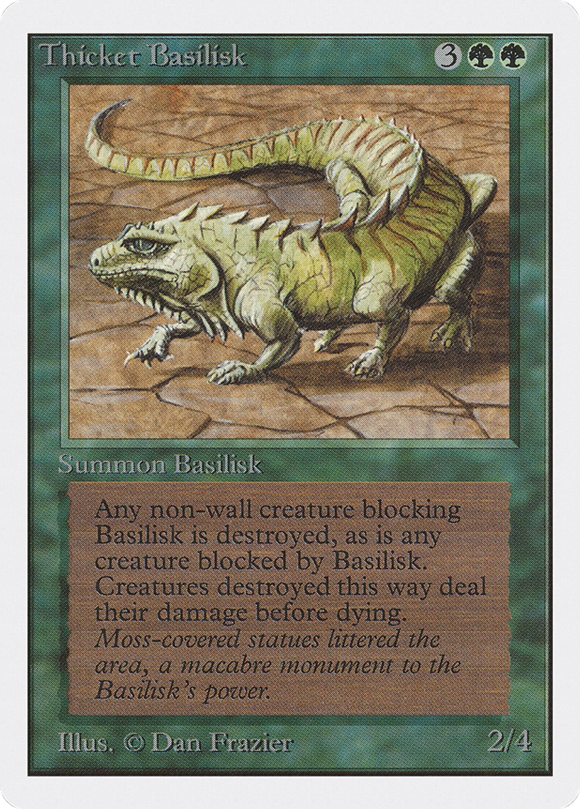 Thicket Basilisk — Unlimited Edition — Magic: The Gathering