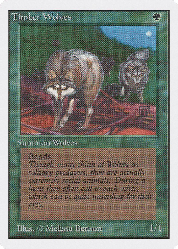 Timber Wolves — Unlimited Edition — Magic: The Gathering