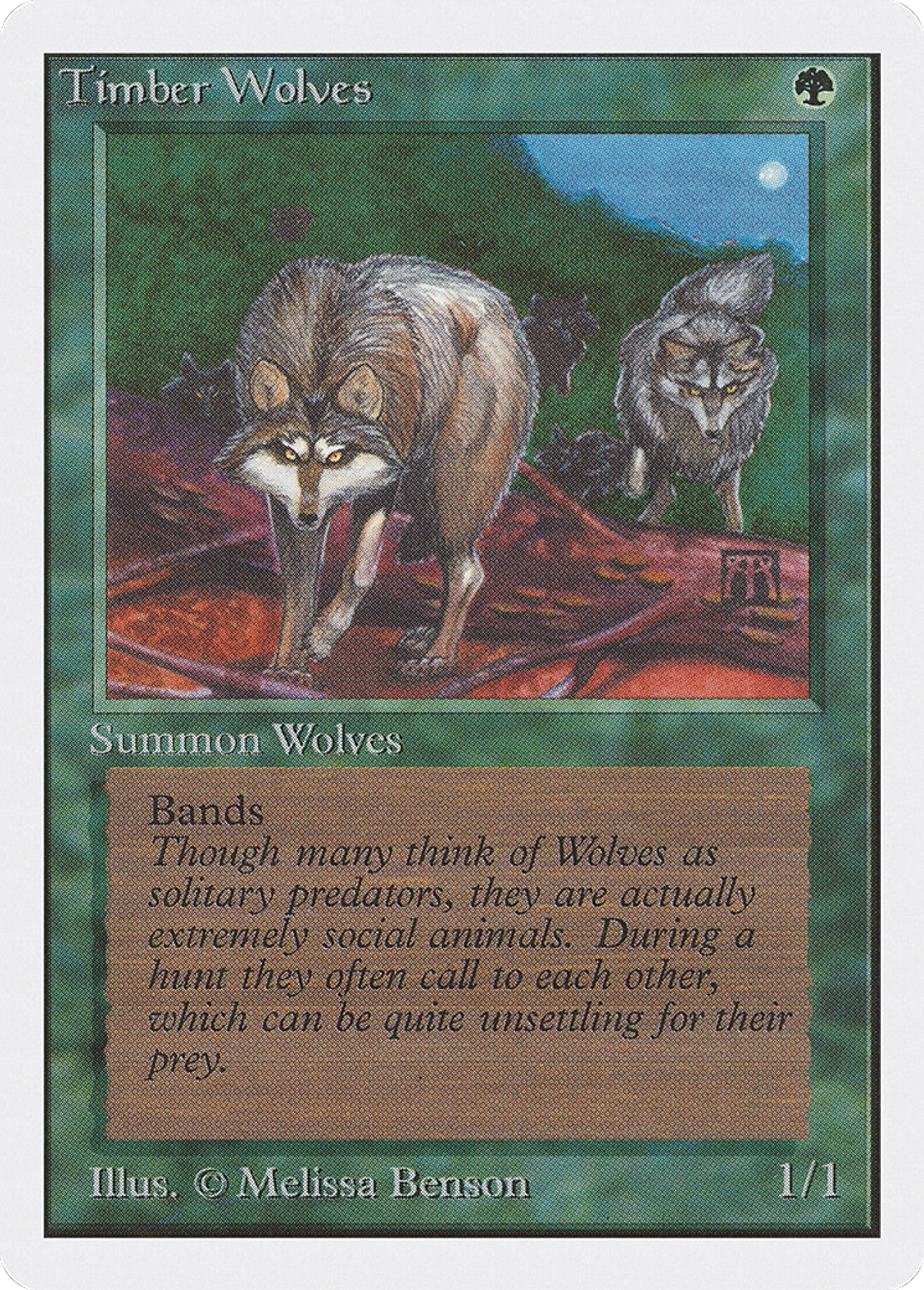 Timber Wolves — Unlimited Edition — Magic: The Gathering