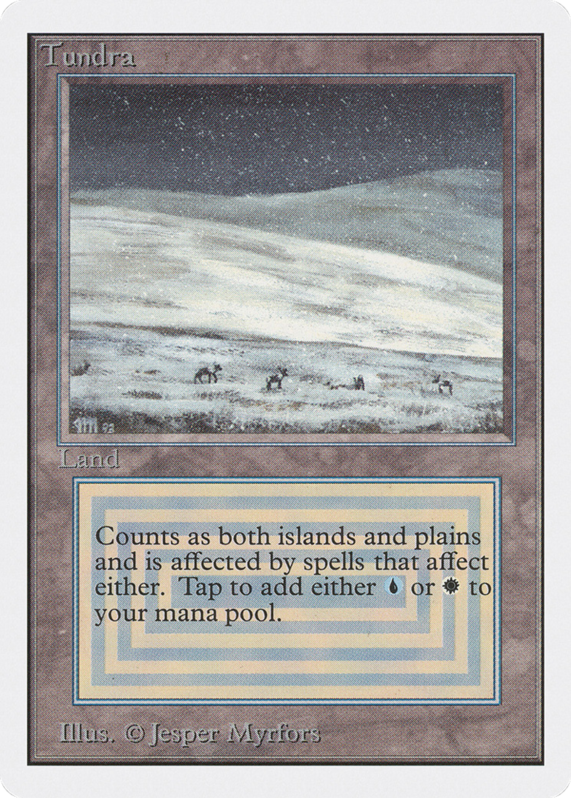 Tundra — Unlimited Edition — Magic: The Gathering