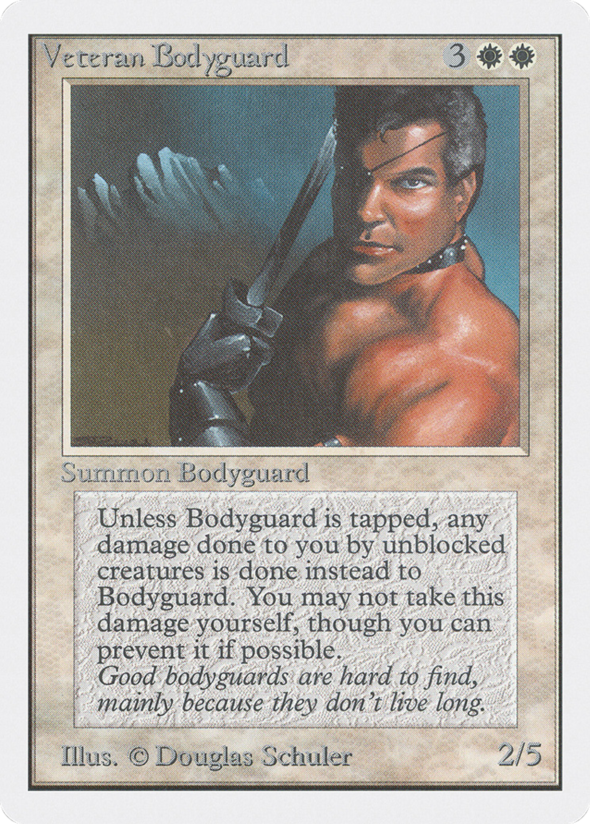 Veteran Bodyguard — Unlimited Edition — Magic: The Gathering