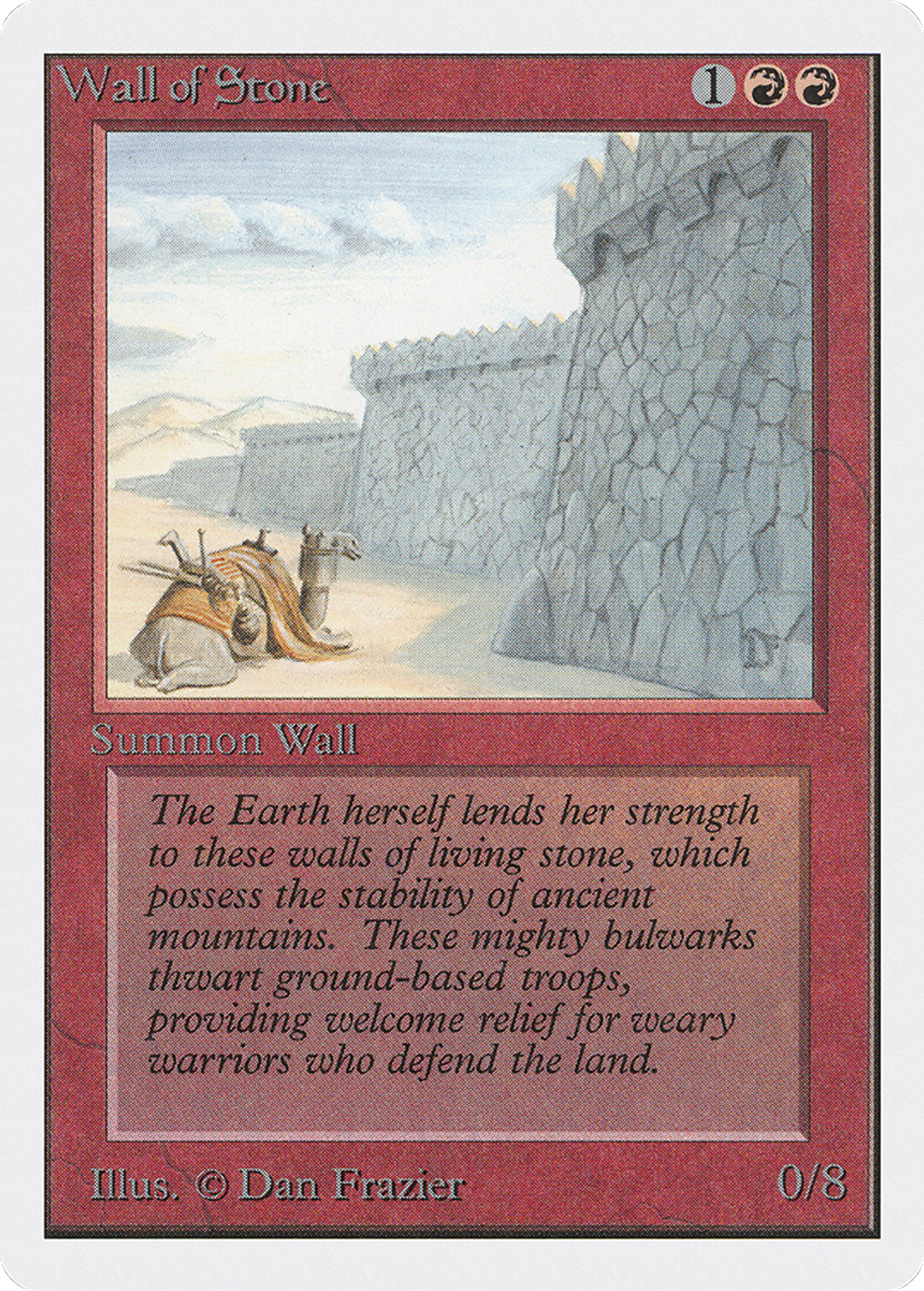 Wall of Stone — Unlimited Edition — Magic: The Gathering