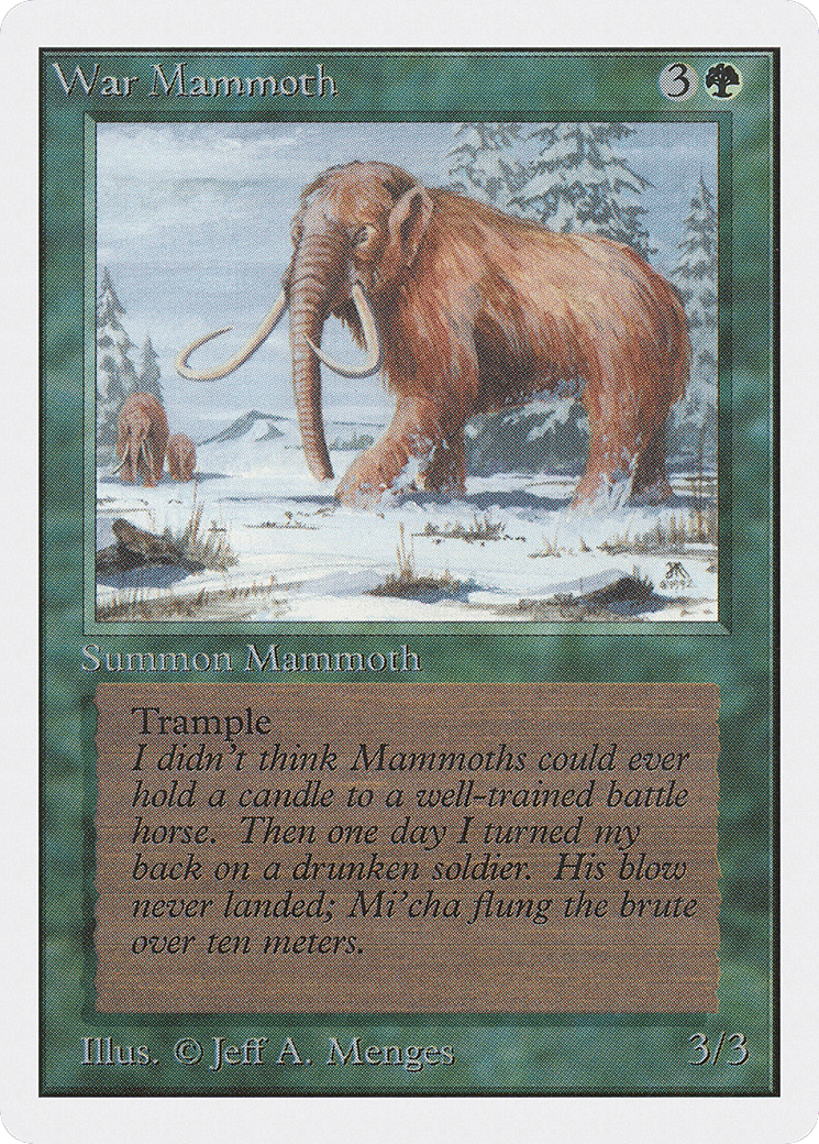 War Mammoth — Unlimited Edition — Magic: The Gathering