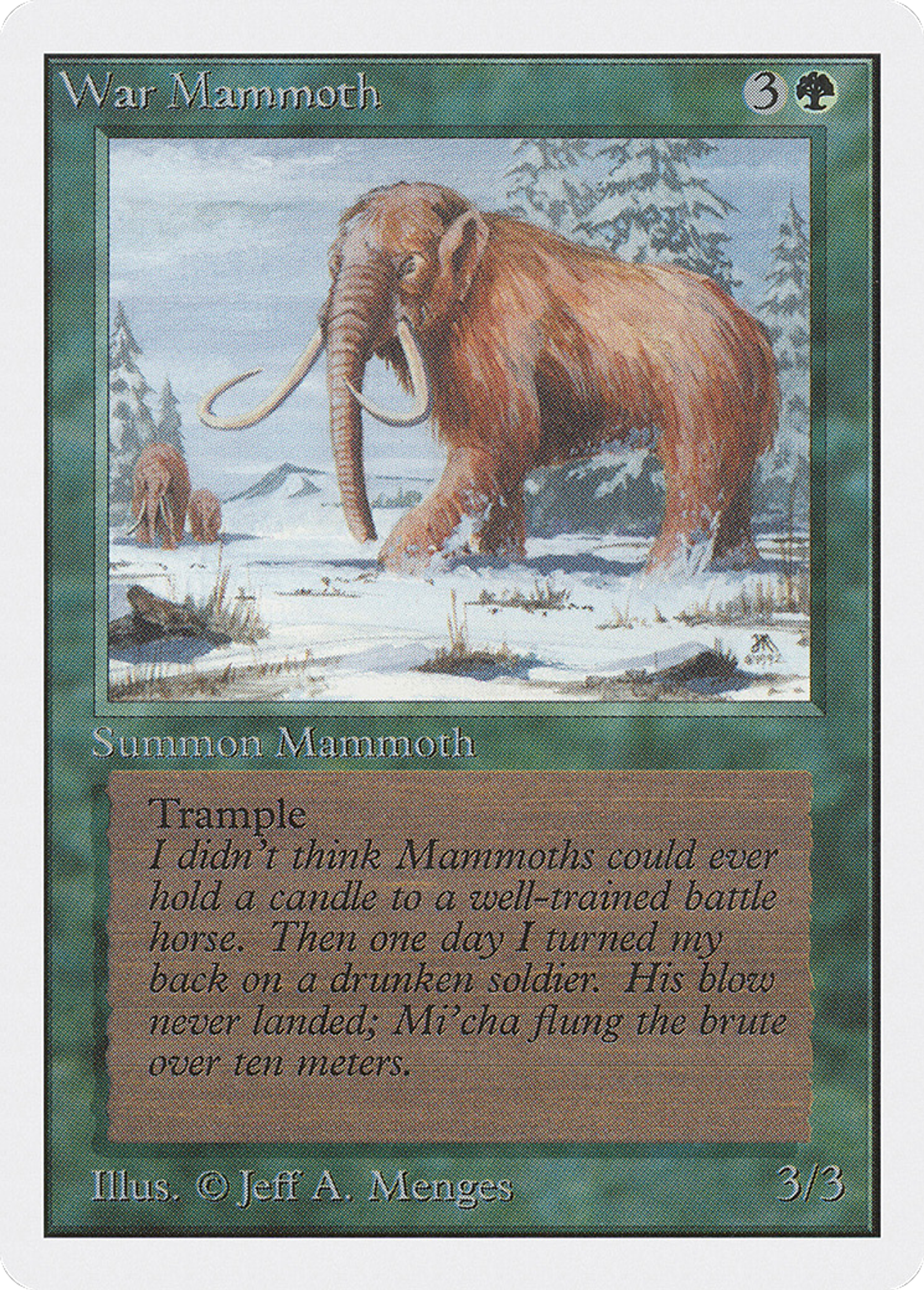 War Mammoth — Unlimited Edition — Magic: The Gathering