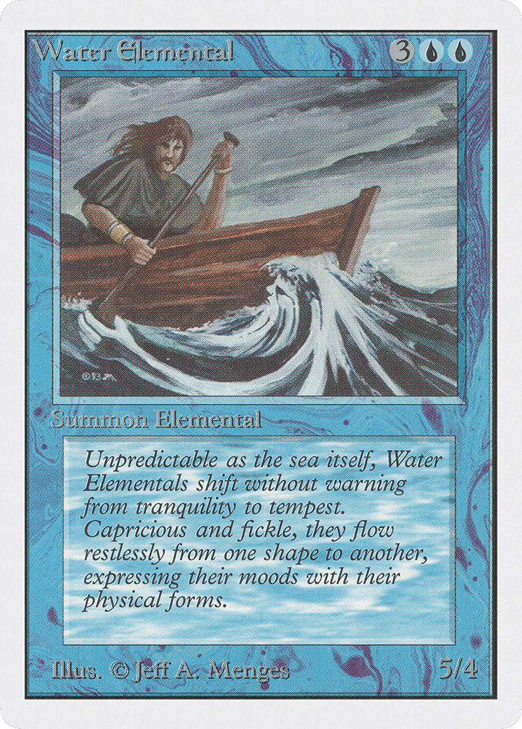 Water Elemental — Unlimited Edition — Magic: The Gathering