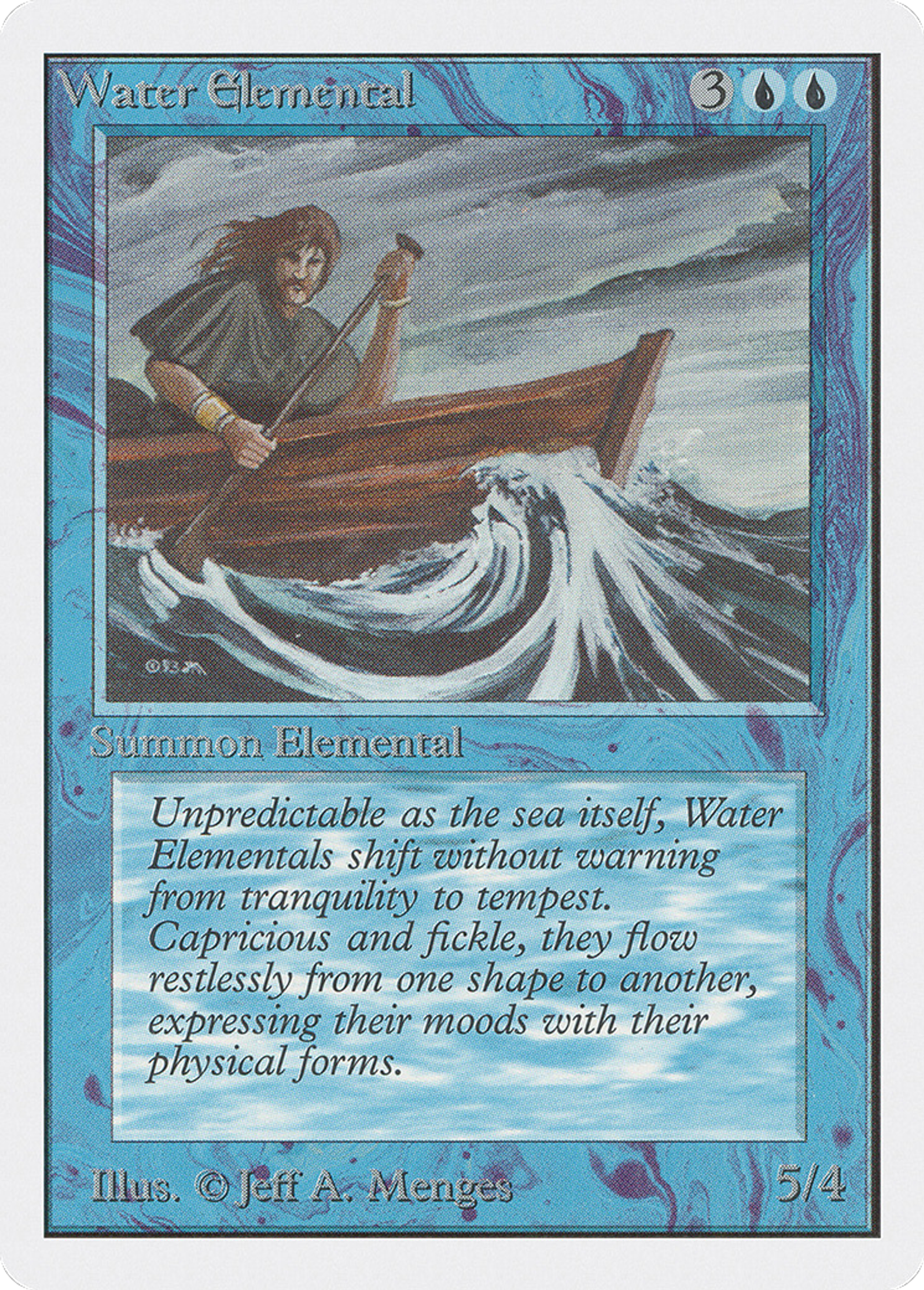 Water Elemental — Unlimited Edition — Magic: The Gathering