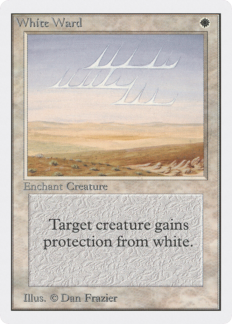White Ward — Unlimited Edition — Magic: The Gathering