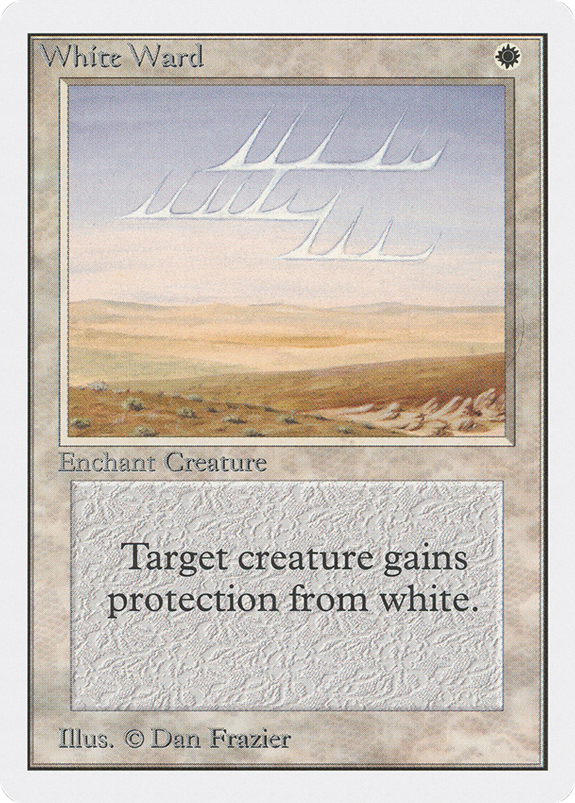 White Ward — Unlimited Edition — Magic: The Gathering