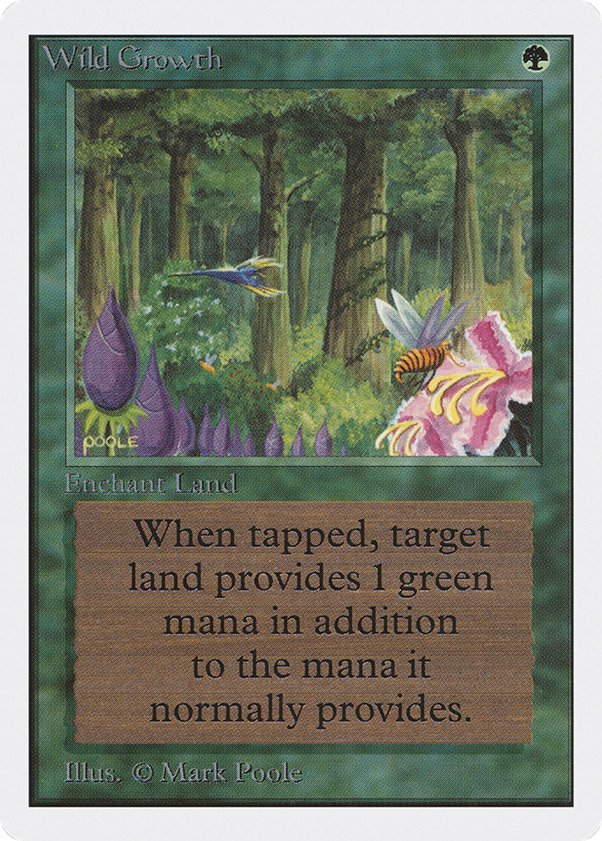 Wild Growth — Unlimited Edition — Magic: The Gathering