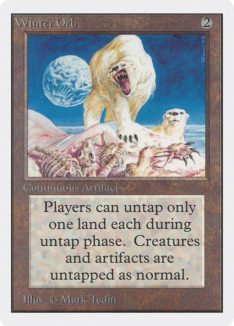 Winter Orb — Unlimited Edition — Magic: The Gathering
