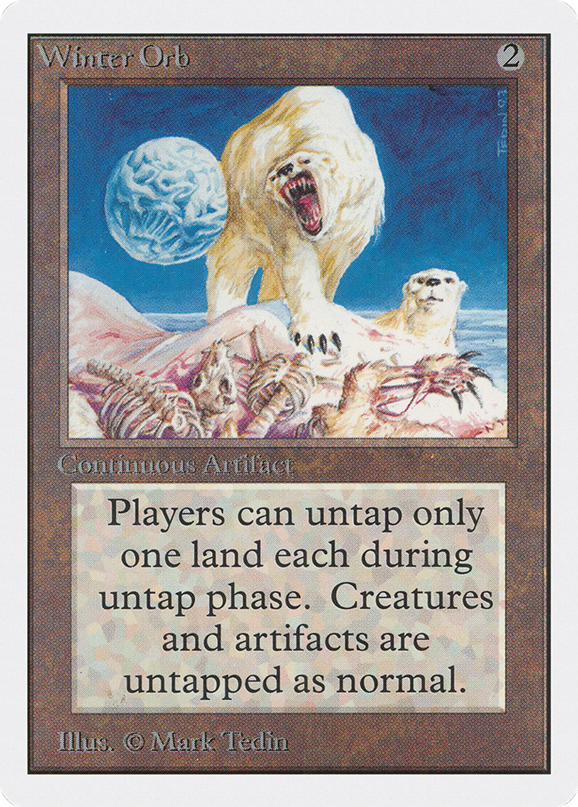 Winter Orb — Unlimited Edition — Magic: The Gathering