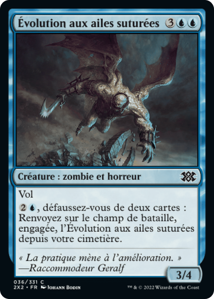 Évolution aux ailes suturées from Double Masters 2022 - Magic: The Gathering