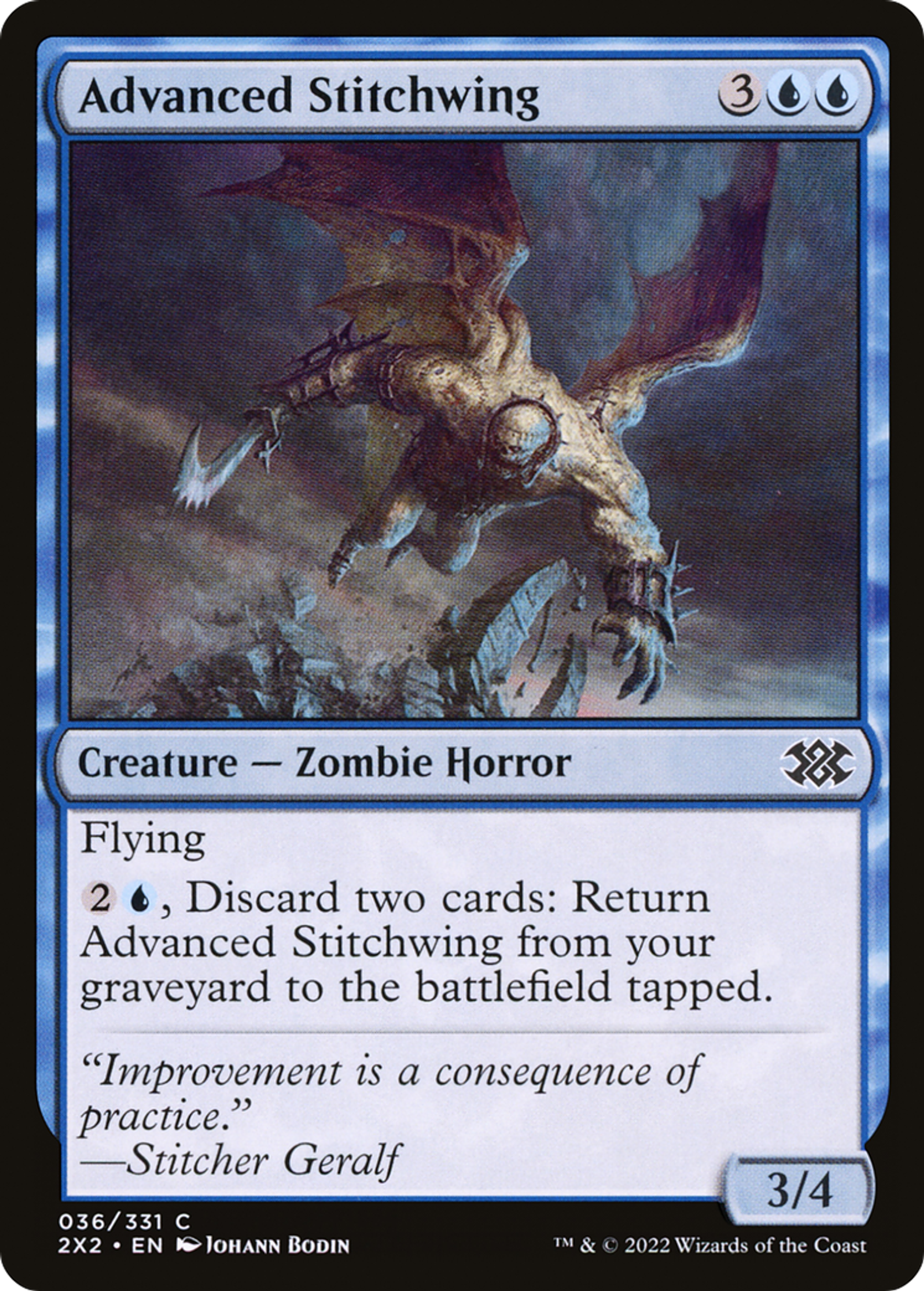 Évolution aux ailes suturées — Double Masters 2022 — Magic: The Gathering