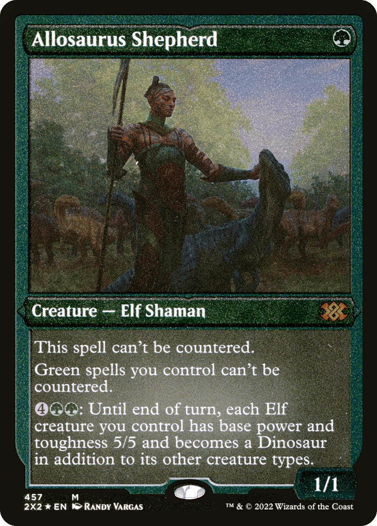 Allosaurus Shepherd — Double Masters 2022 — Magic: The Gathering