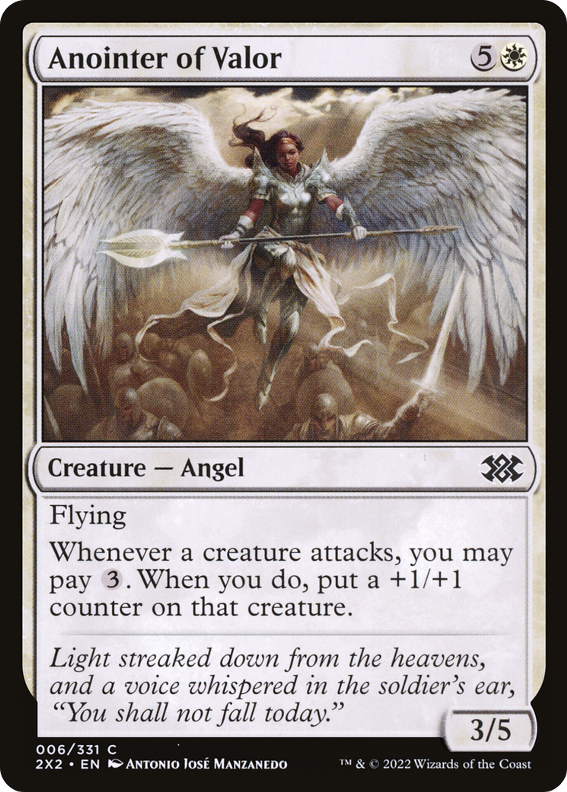 Anointer of Valor — Double Masters 2022 — Magic: The Gathering
