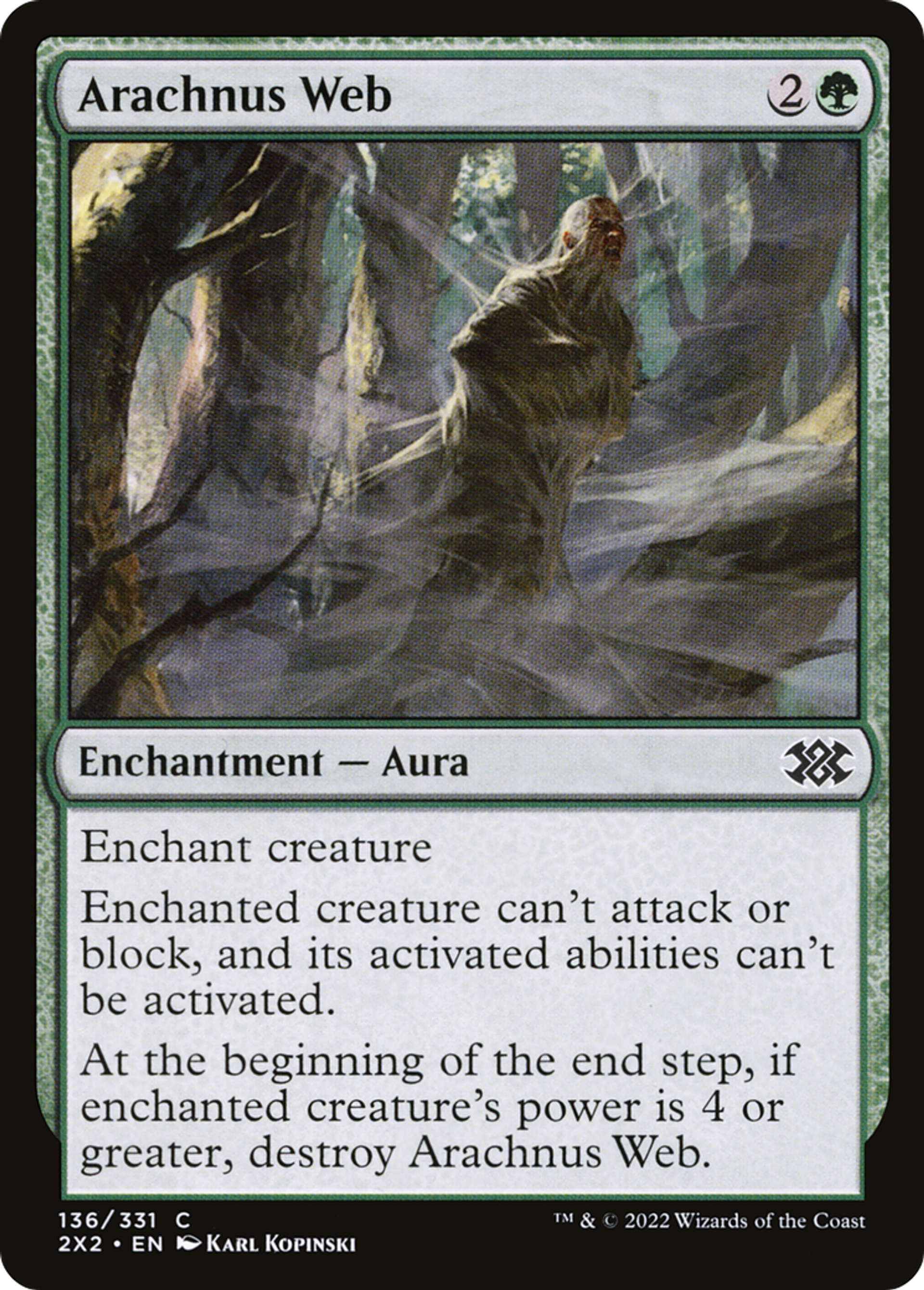 Arachnus Web — Double Masters 2022 — Magic: The Gathering