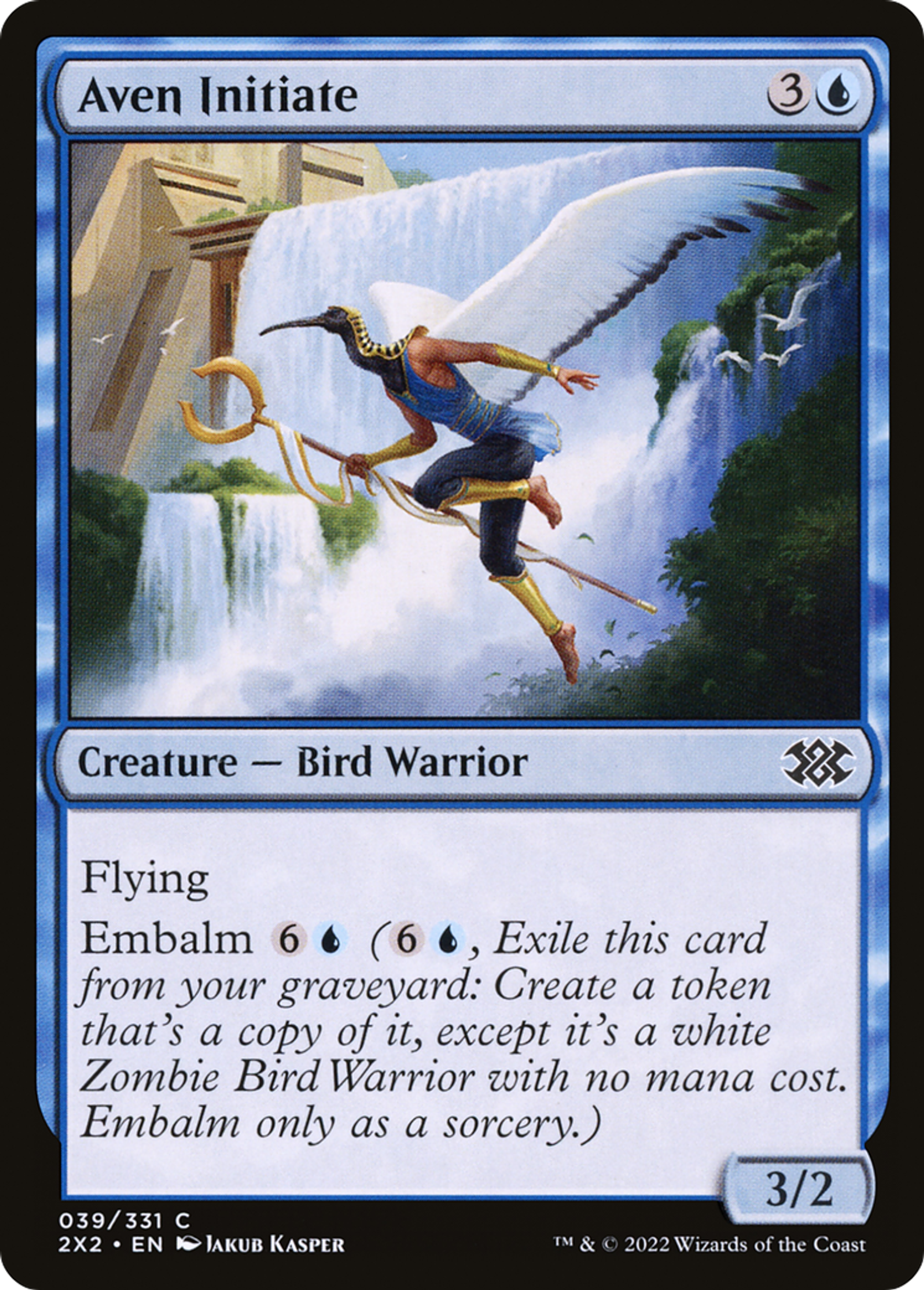 Aven Initiate — Double Masters 2022 — Magic: The Gathering