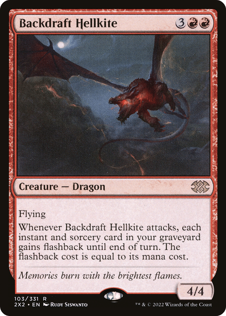 Backdraft Hellkite — Double Masters 2022 — Magic: The Gathering
