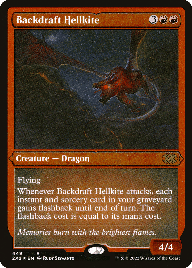 Backdraft Hellkite — Double Masters 2022 — Magic: The Gathering
