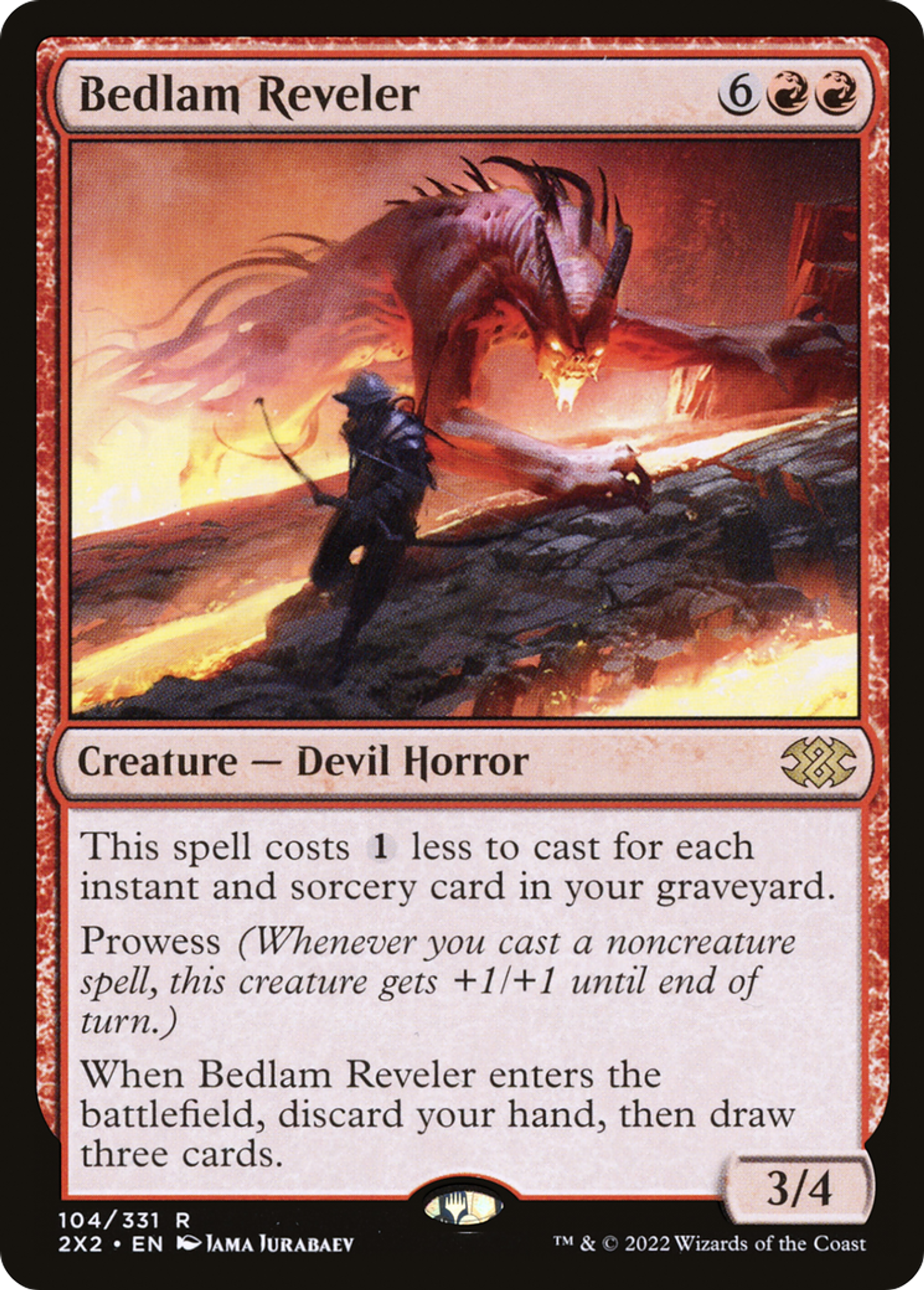 Bedlam Reveler — Double Masters 2022 — Magic: The Gathering