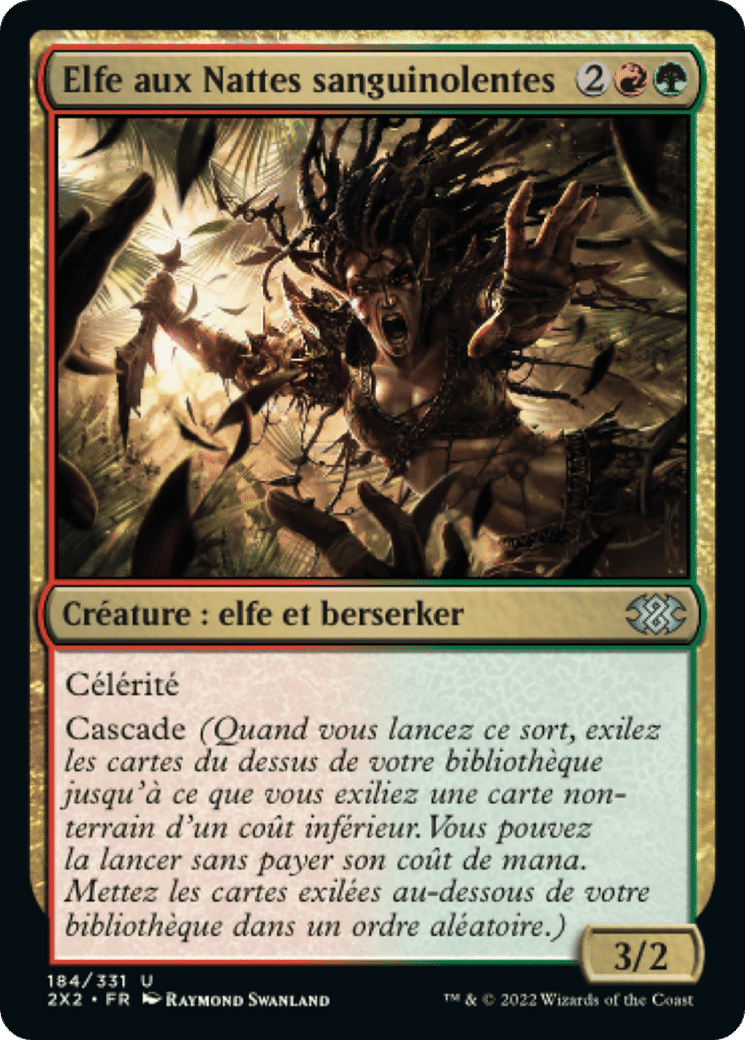 Elfe aux Nattes sanguinolentes — Double Masters 2022 — Magic: The Gathering