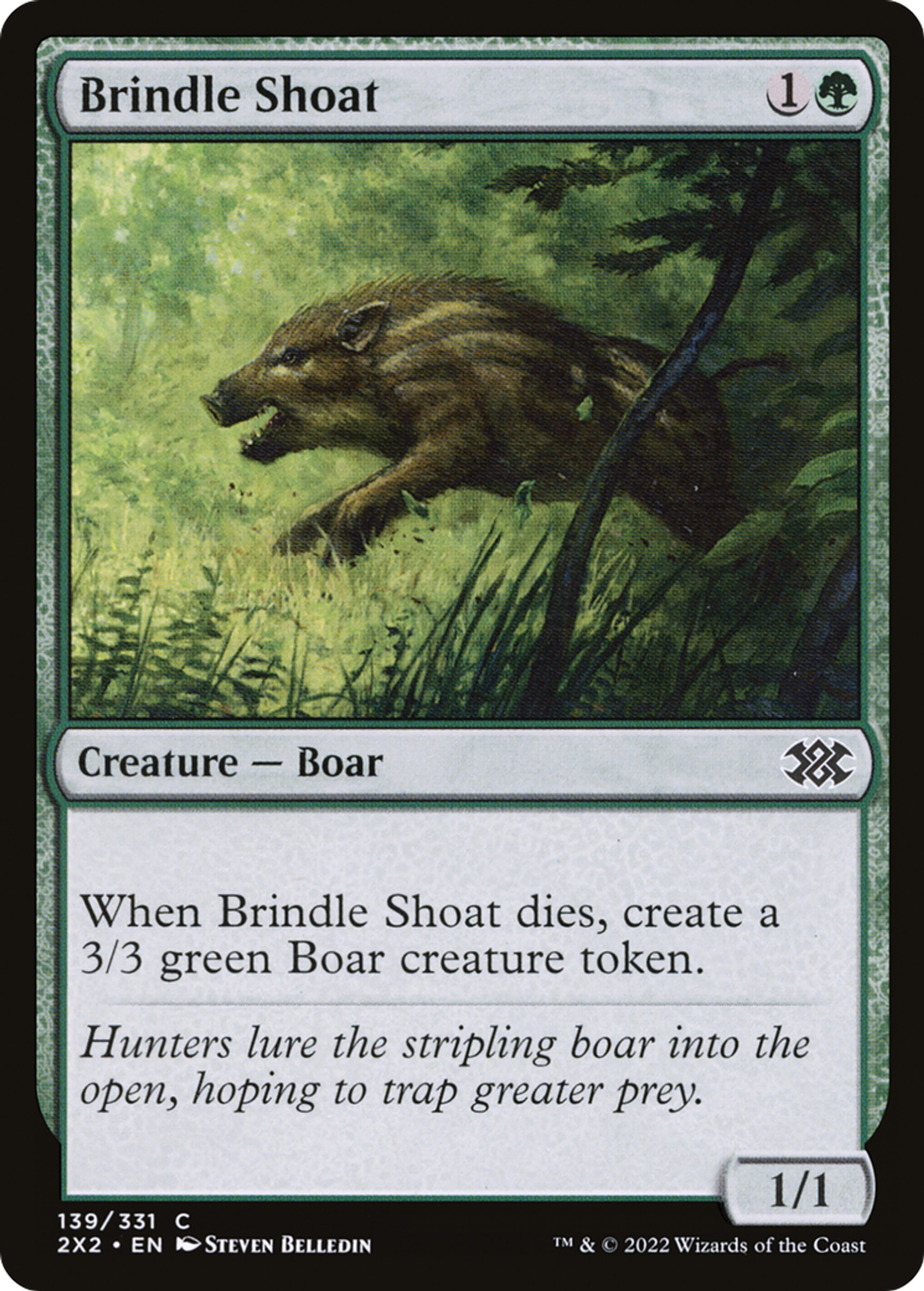 Marcassin moucheté — Double Masters 2022 — Magic: The Gathering