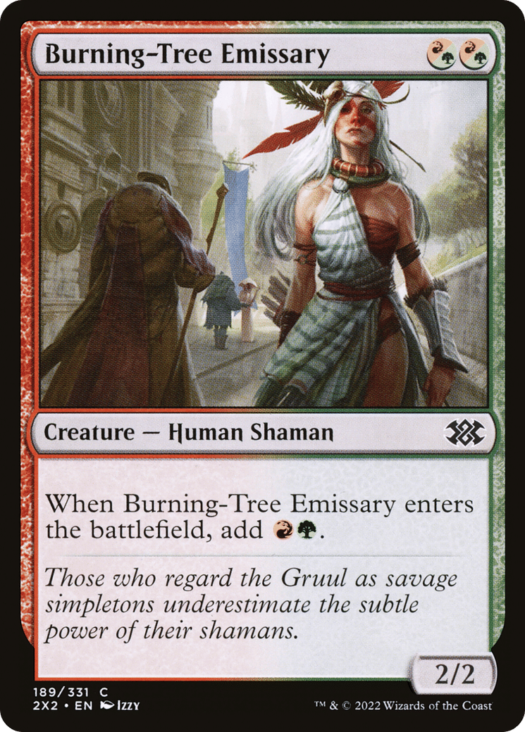Burning-Tree Emissary — Double Masters 2022 — Magic: The Gathering
