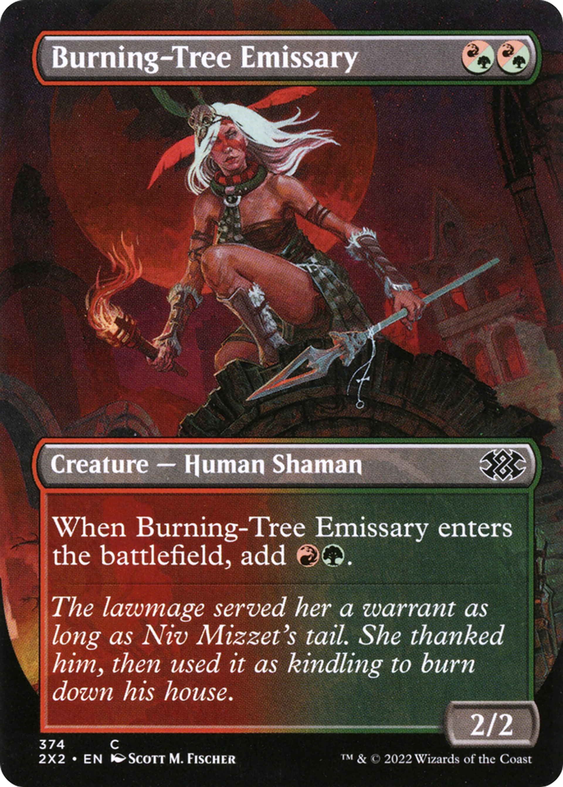 Burning-Tree Emissary — Double Masters 2022 — Magic: The Gathering