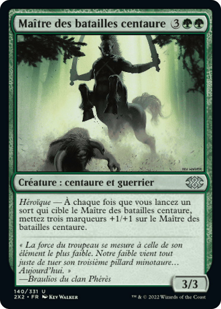 Maître des batailles centaure — Double Masters 2022 — Magic: The Gathering