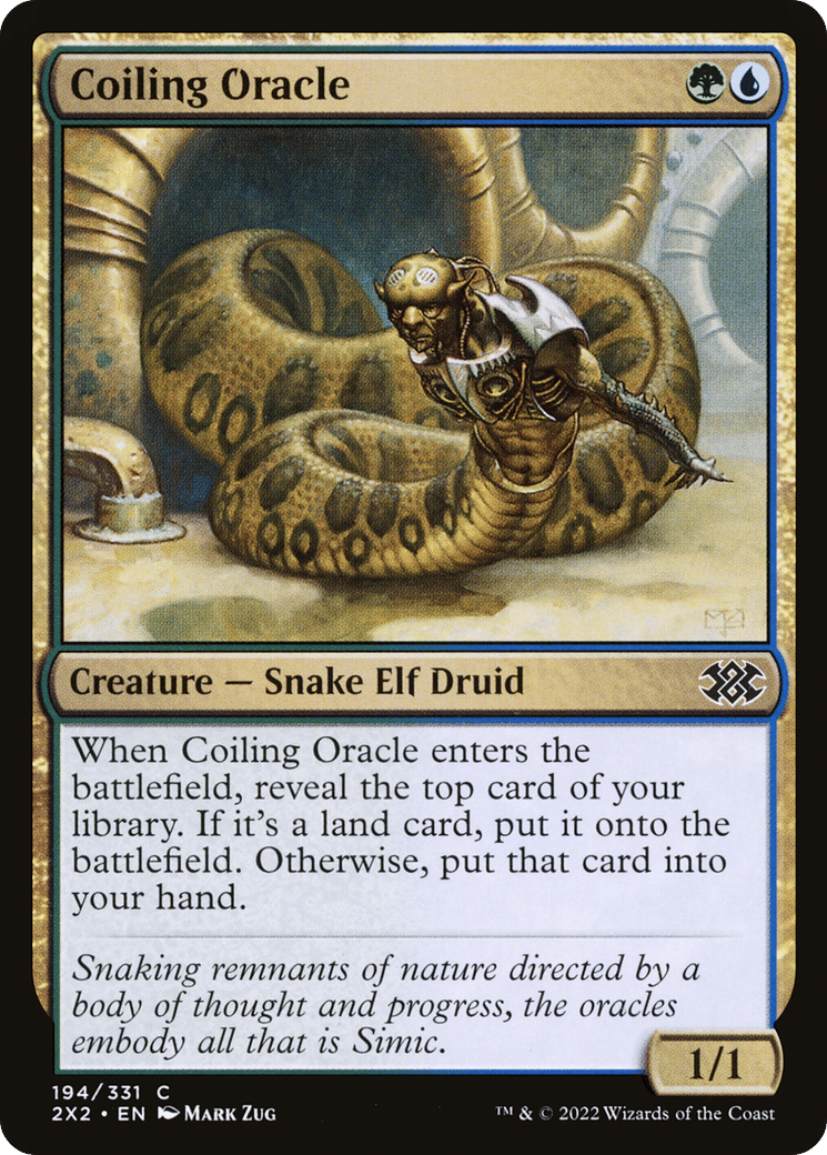 Coiling Oracle — Double Masters 2022 — Magic: The Gathering