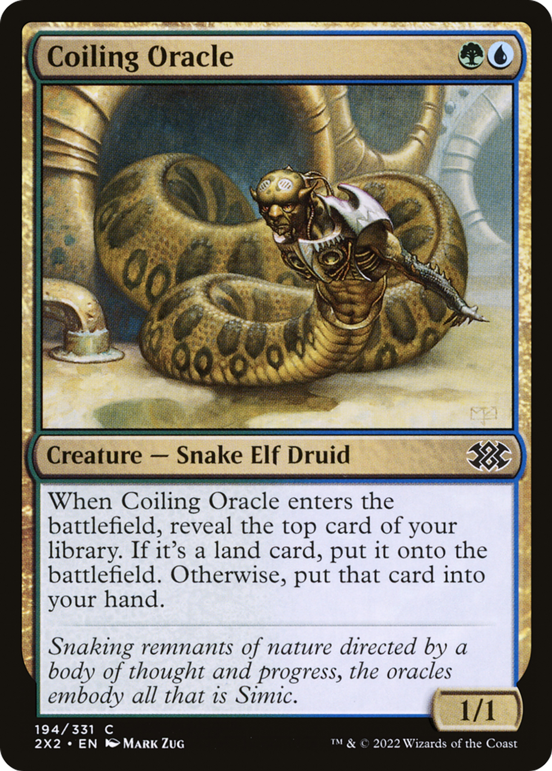 Coiling Oracle — Double Masters 2022 — Magic: The Gathering