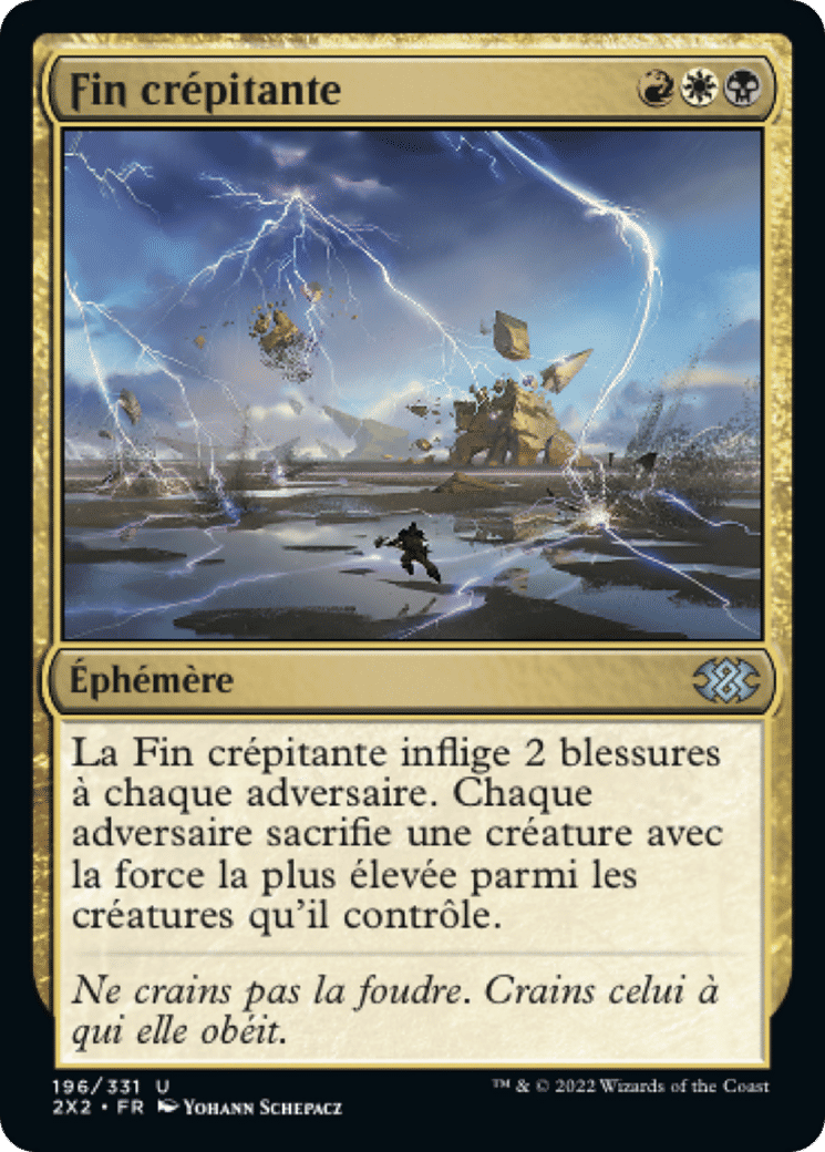 Fin crépitante — Double Masters 2022 — Magic: The Gathering