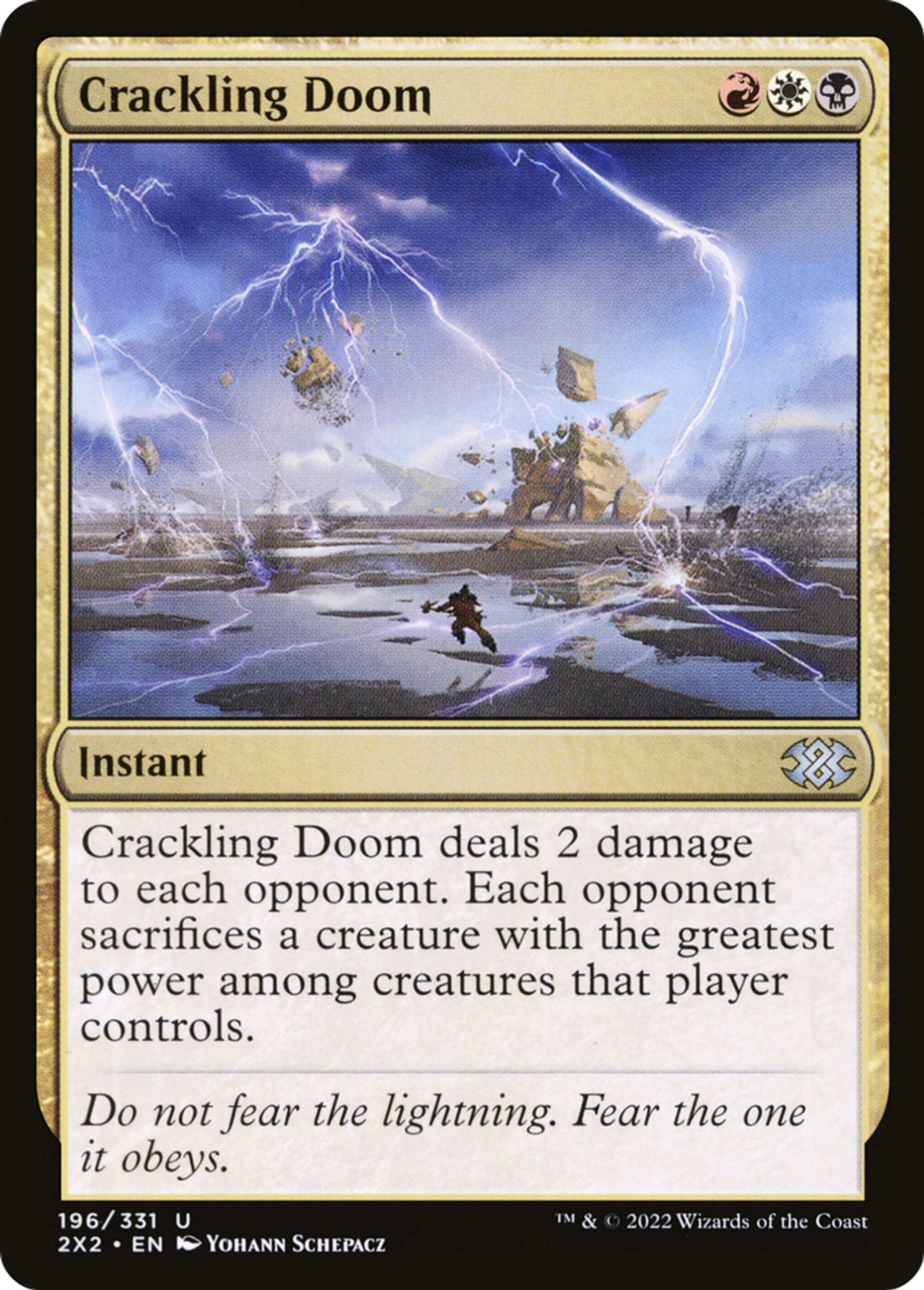 Crackling Doom — Double Masters 2022 — Magic: The Gathering