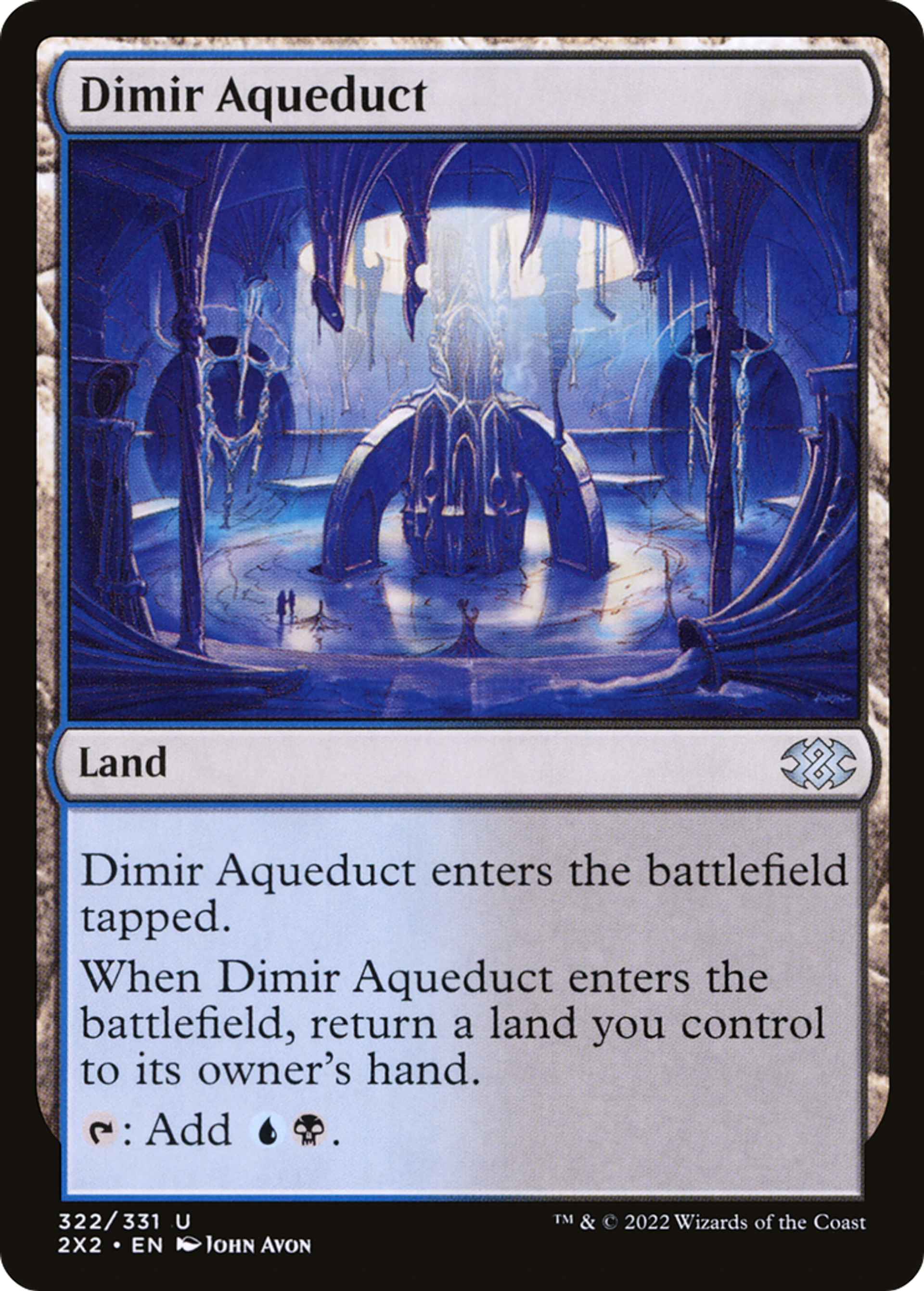 Dimir Aqueduct — Double Masters 2022 — Magic: The Gathering
