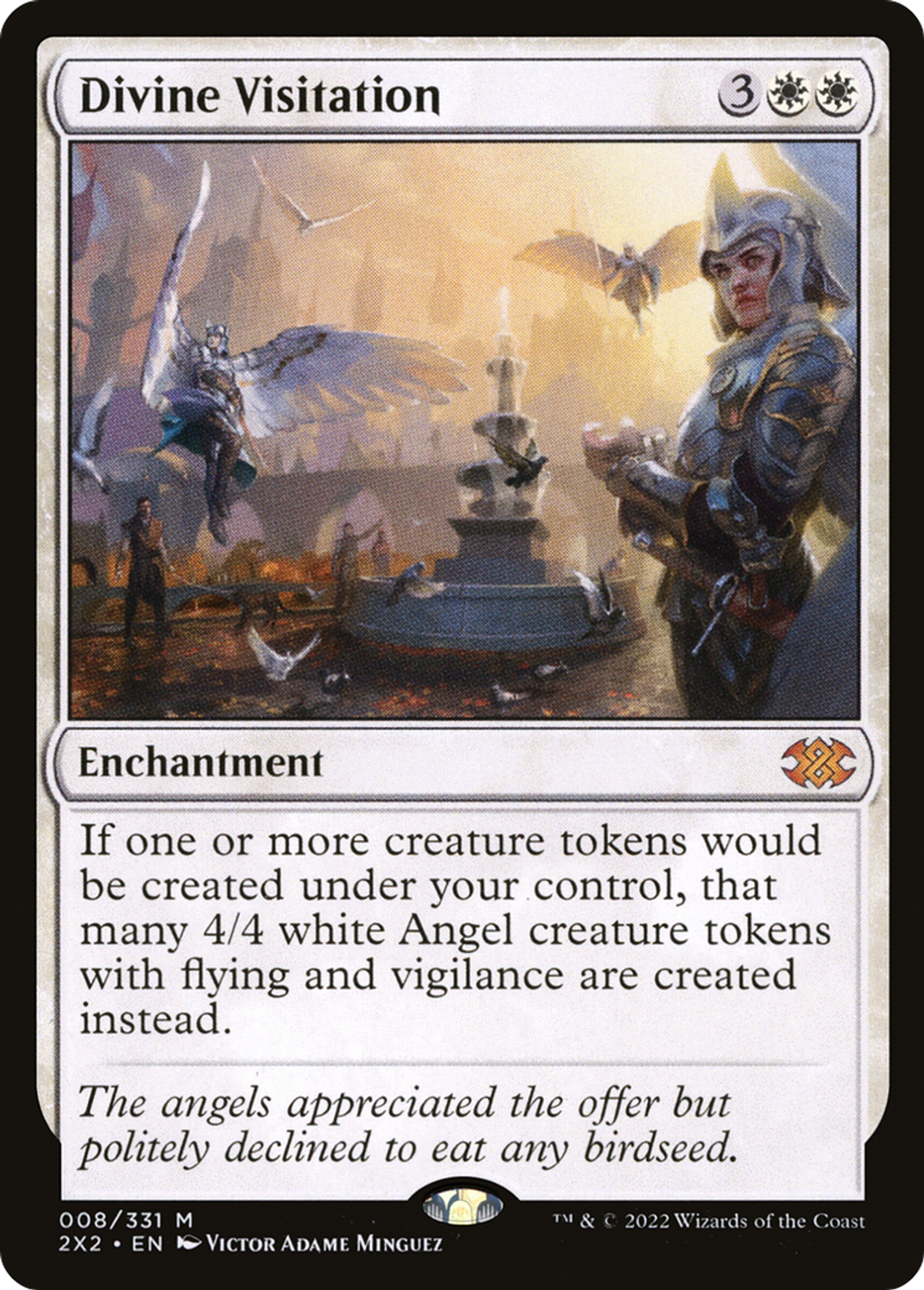 Divine Visitation — Double Masters 2022 — Magic: The Gathering