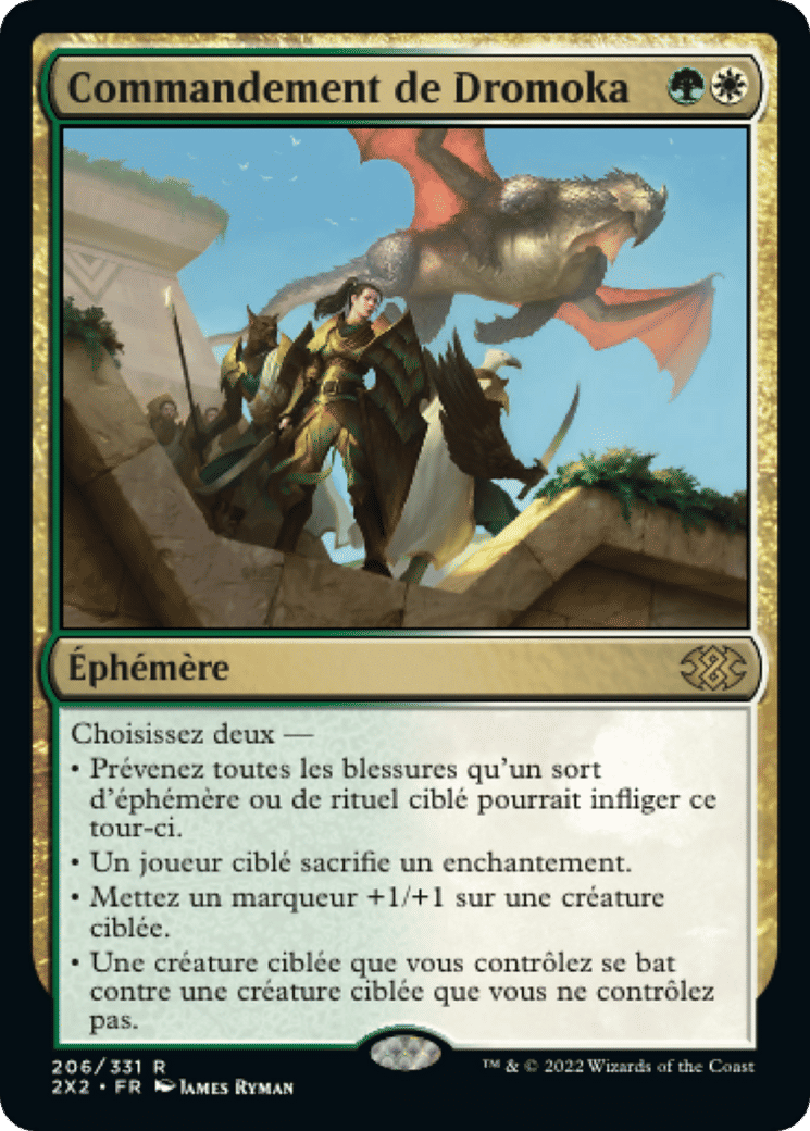 Commandement de Dromoka — Double Masters 2022 — Magic: The Gathering