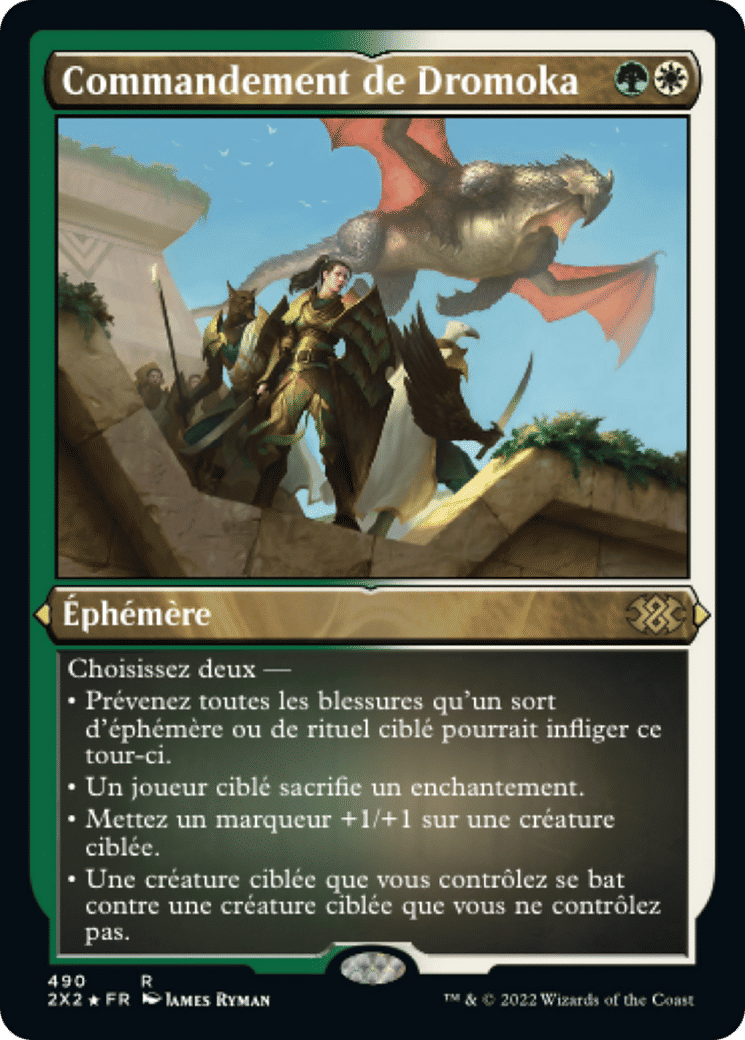 Commandement de Dromoka — Double Masters 2022 — Magic: The Gathering