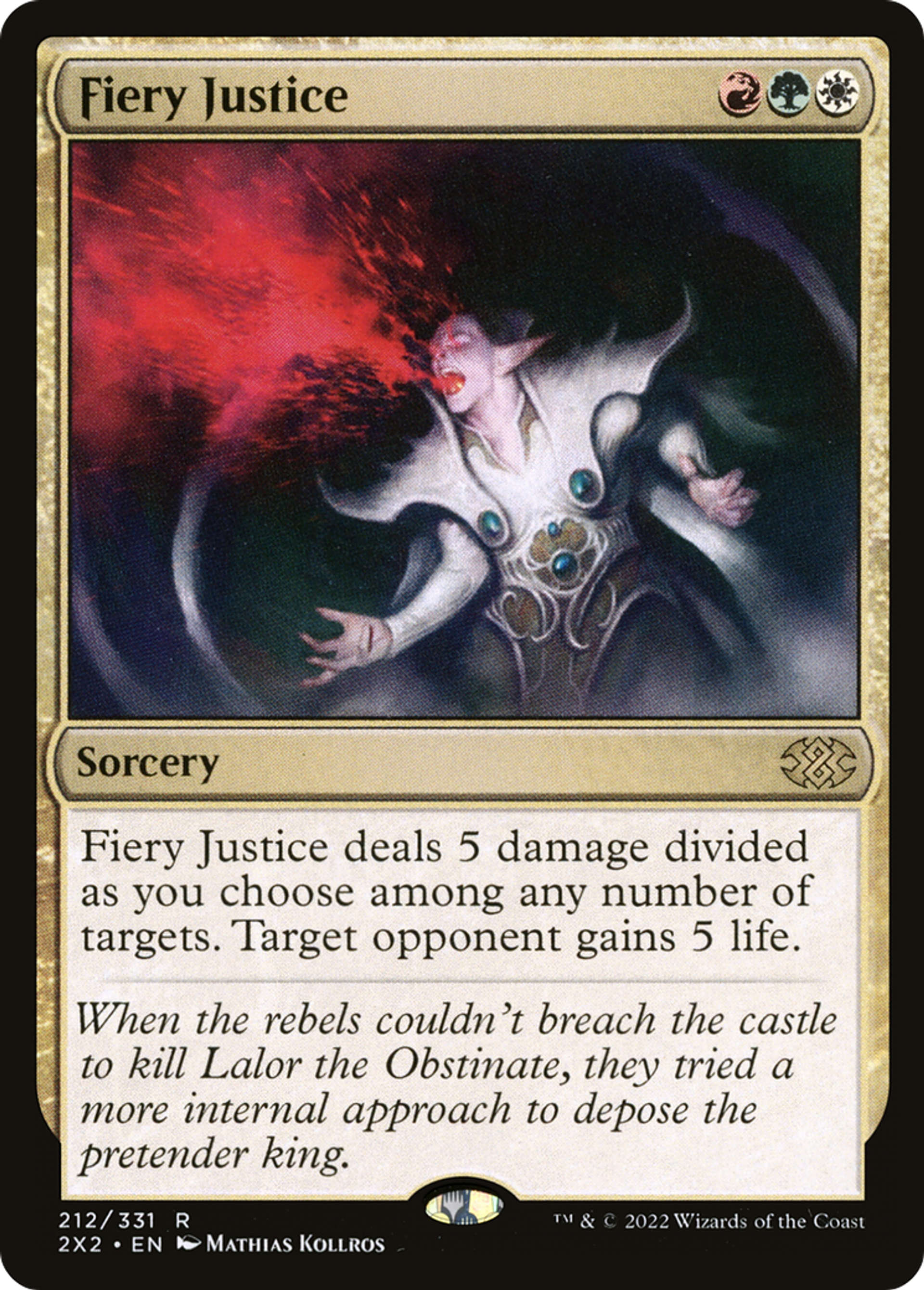 Justice ardente — Double Masters 2022 — Magic: The Gathering