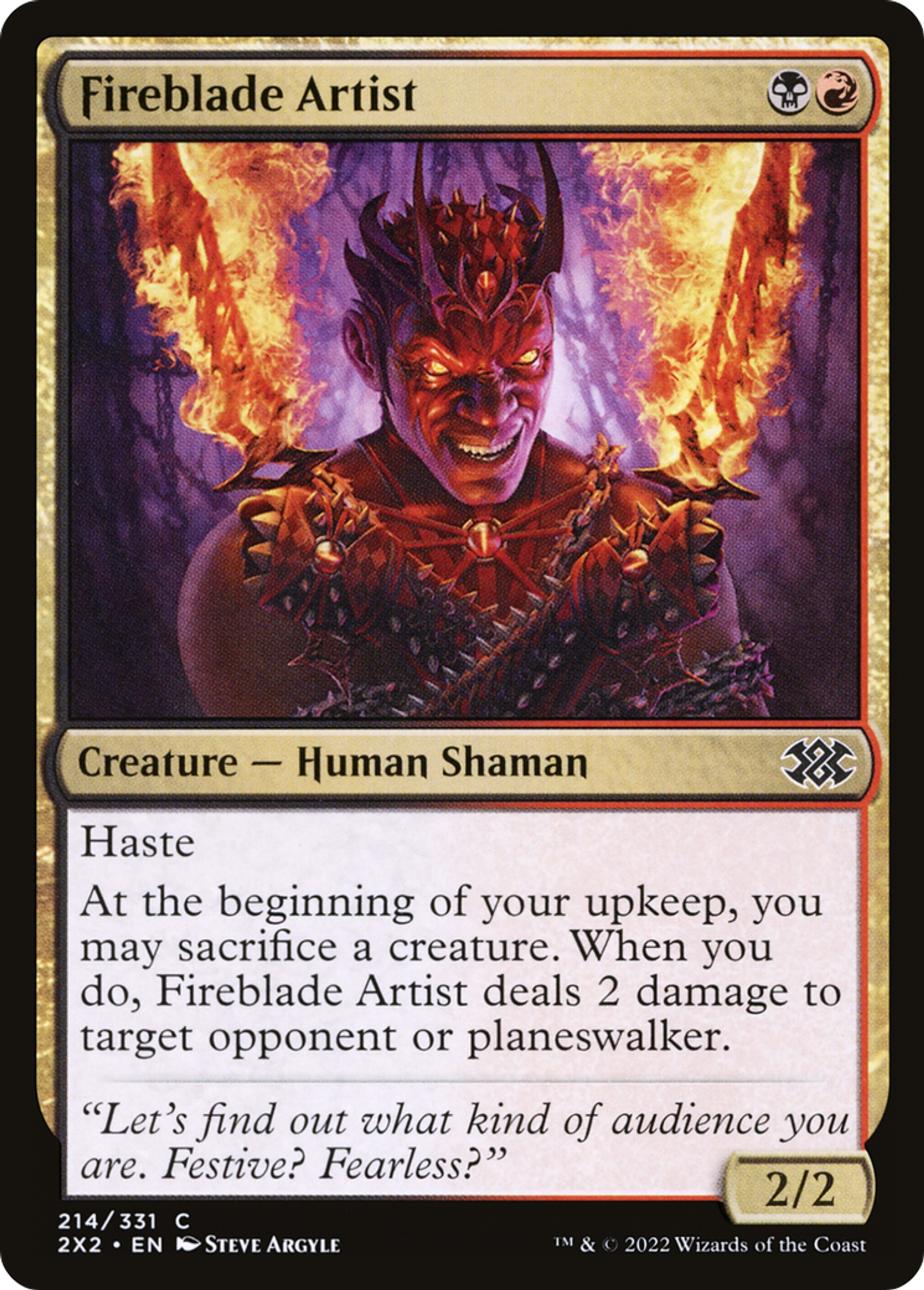 Artiste lamefeu — Double Masters 2022 — Magic: The Gathering