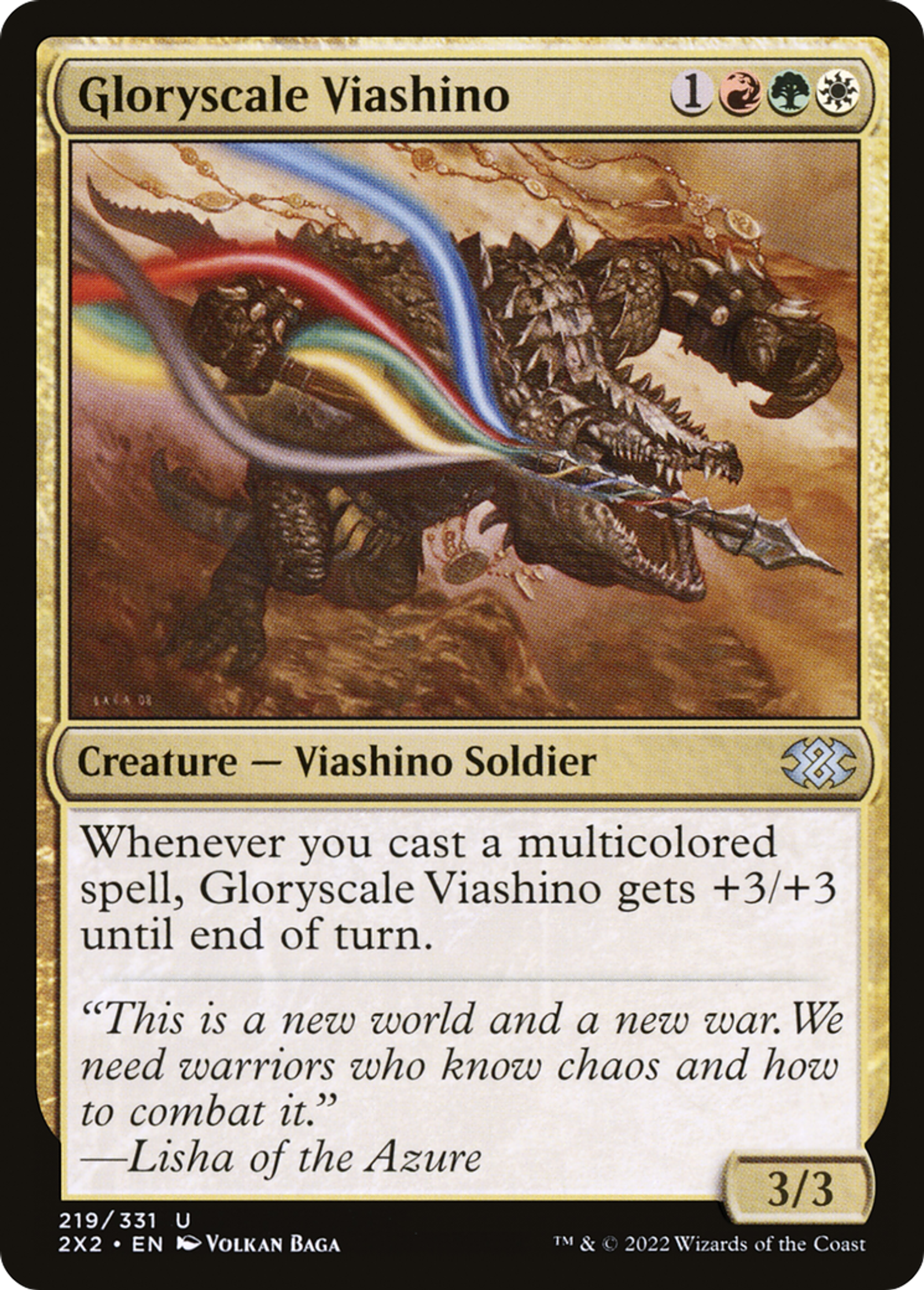 Gloryscale Viashino — Double Masters 2022 — Magic: The Gathering