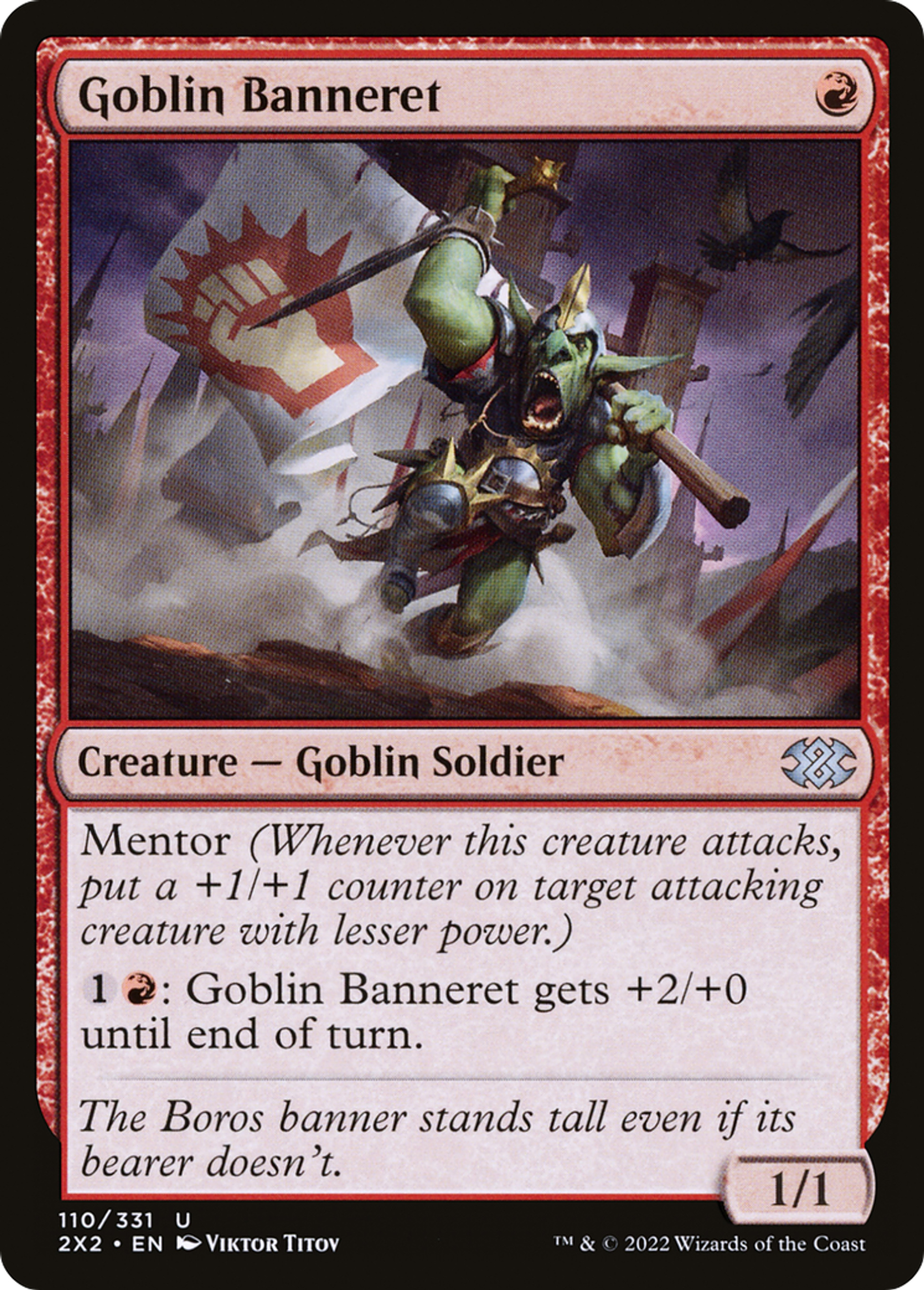 Banneret gobelin — Double Masters 2022 — Magic: The Gathering