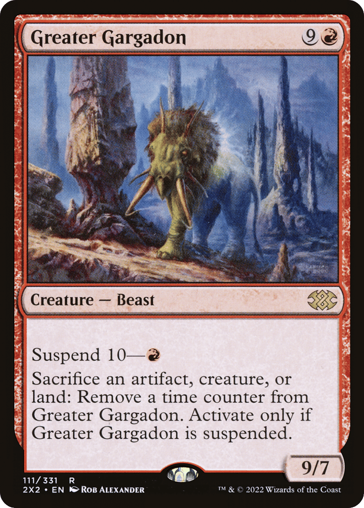 Greater Gargadon — Double Masters 2022 — Magic: The Gathering