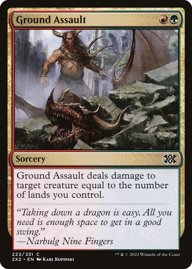 Ground Assault — Double Masters 2022 — Magic: The Gathering
